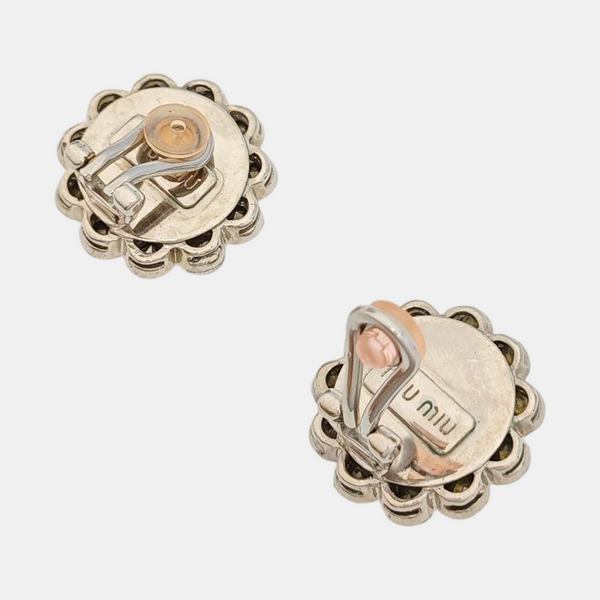 Metal Silver Clip On Earrings