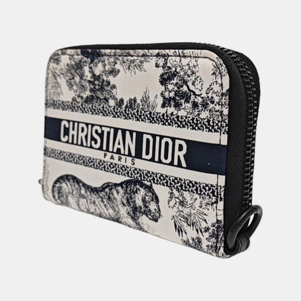 Diortravel Special Material White Wallet