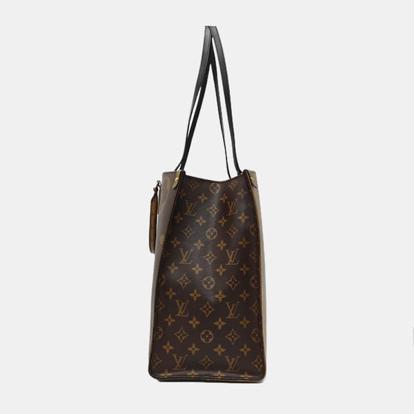 ONTHEGO GM Monogram Coated Canvas Brown