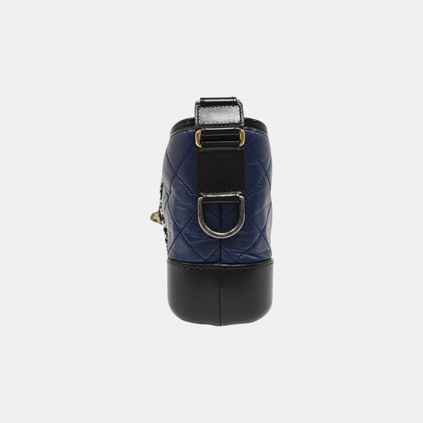 Authenticated pre-owned GABRIELLE Quilted Calfskin Blue - Crossbody Bag at Looply