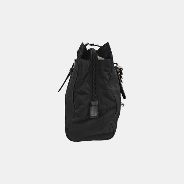 Nylon Shoulder Bag Black