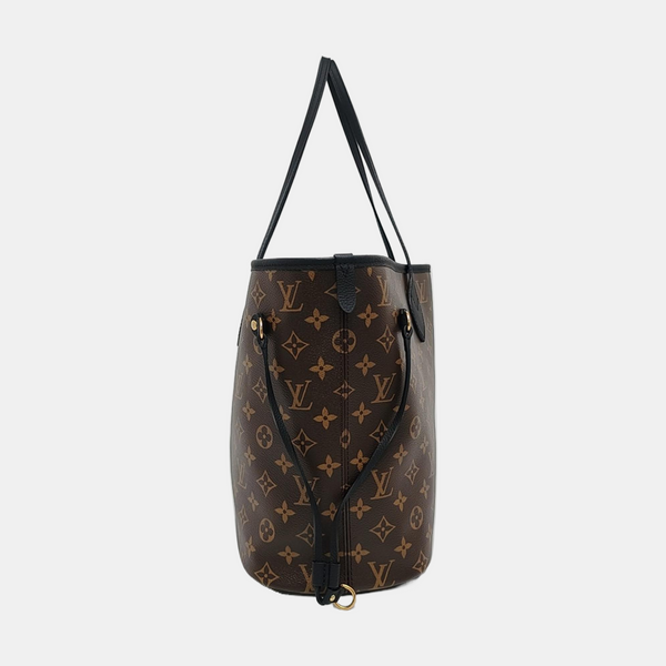 NEVERFULL INSIDE OUT MM Monogram Calfskin Black