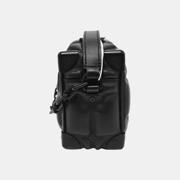 SOFT TRUNK Mini Quilted Calfskin Black