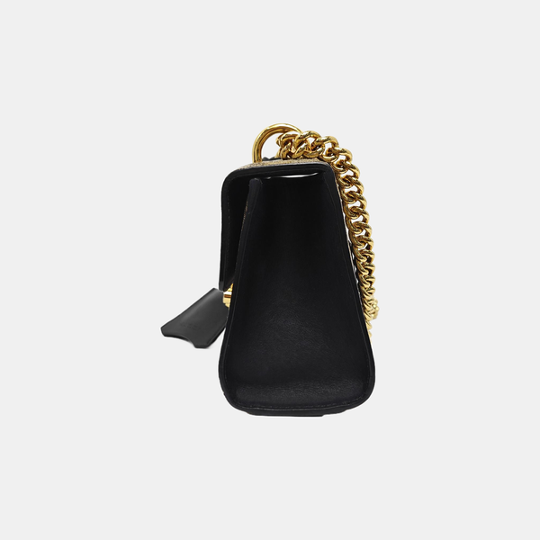 Padlock Small Monogram Coated Canvas Beige