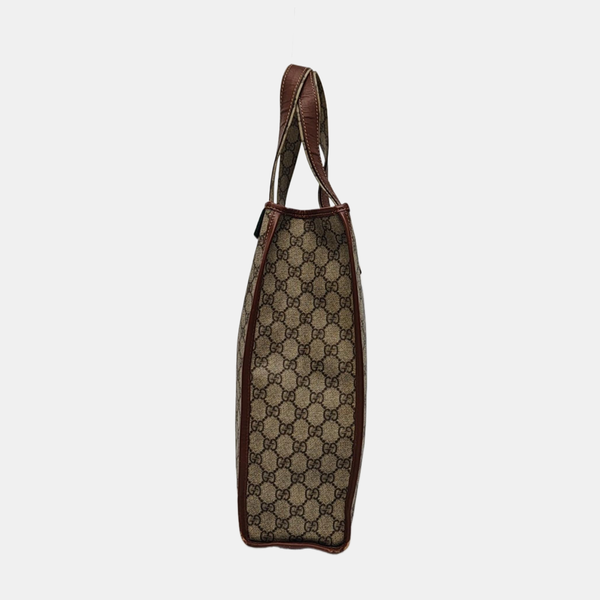Monogram Coated Canvas Tote Bag Beige
