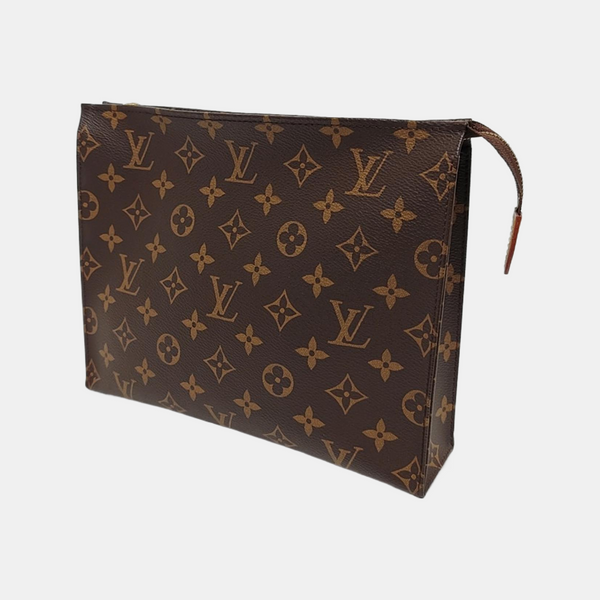 TOILET POCKET 26 Monogram Coated Canvas Brown
