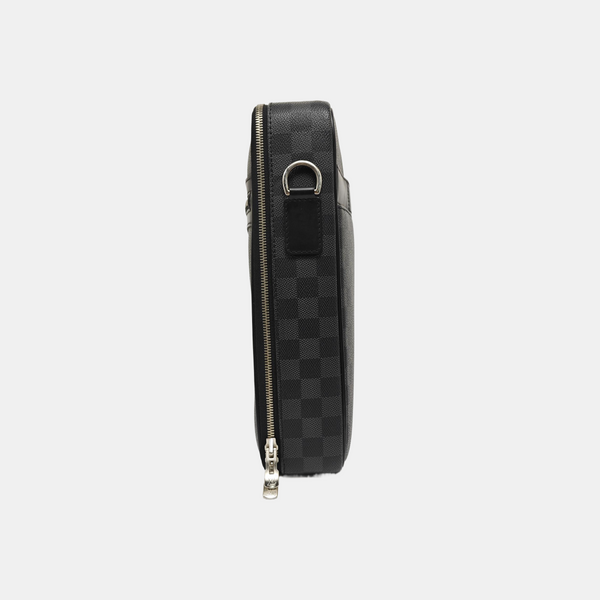 STEEVE Damier Graphite Coated Canvas Gray