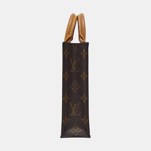 SAC PLAT Mini Monogram Coated Canvas Brown