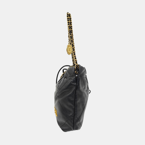 CHANEL 22 Mini Quilted Calfskin Black