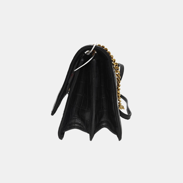 SUNSET Small Calfskin Black