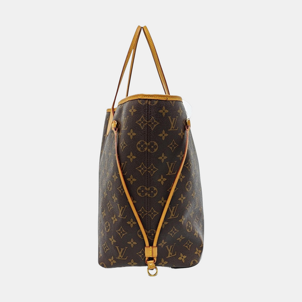 NEVERFULL GM Monogram Coated Canvas Brown