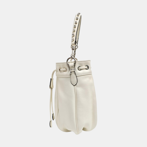Calfskin Bucket Bag White