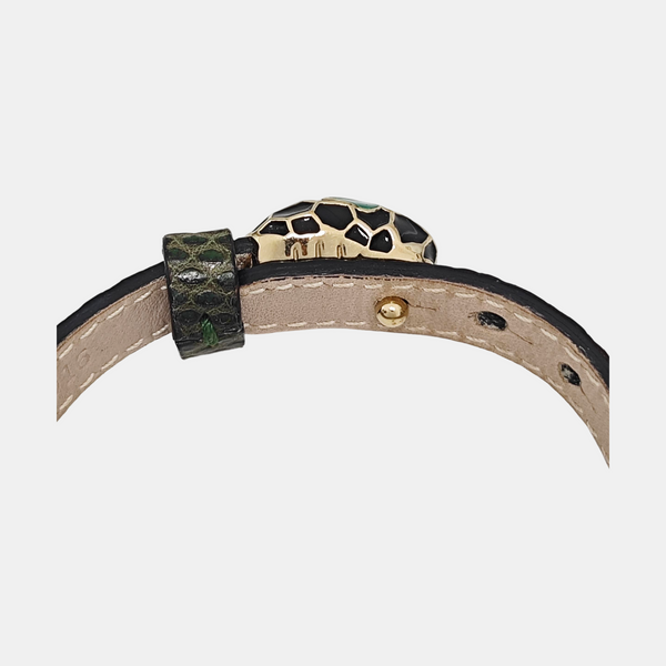 SERPENTI Leather Green Bracelet