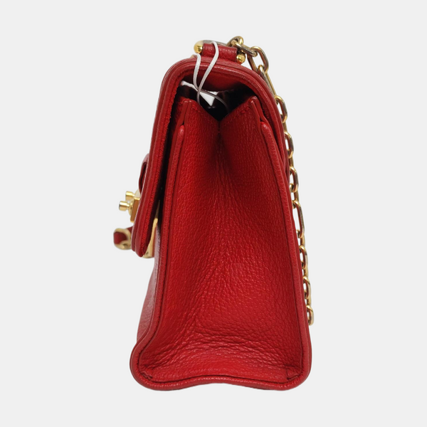 SAINT SULPICE PM Monogram Calfskin Red