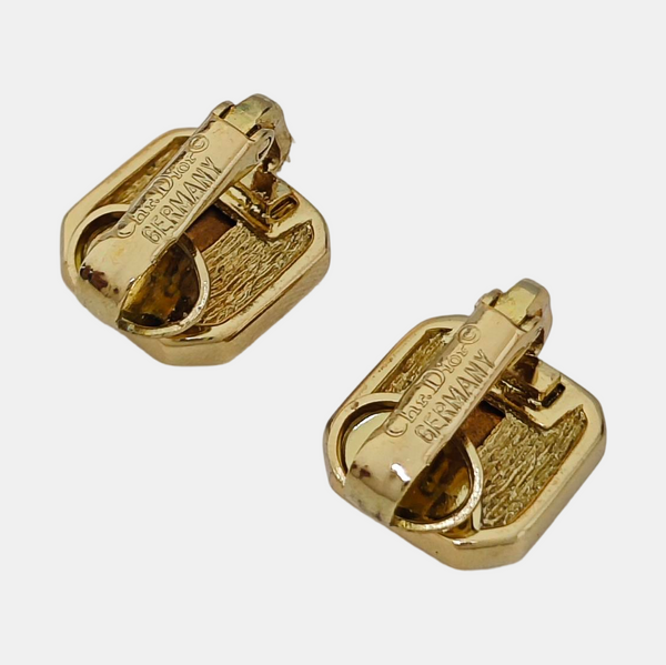 Metal Gold Clip On Earrings