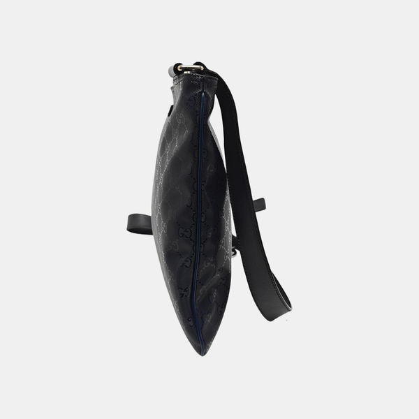 Monogram Coated Canvas Shoulder Bag Blue