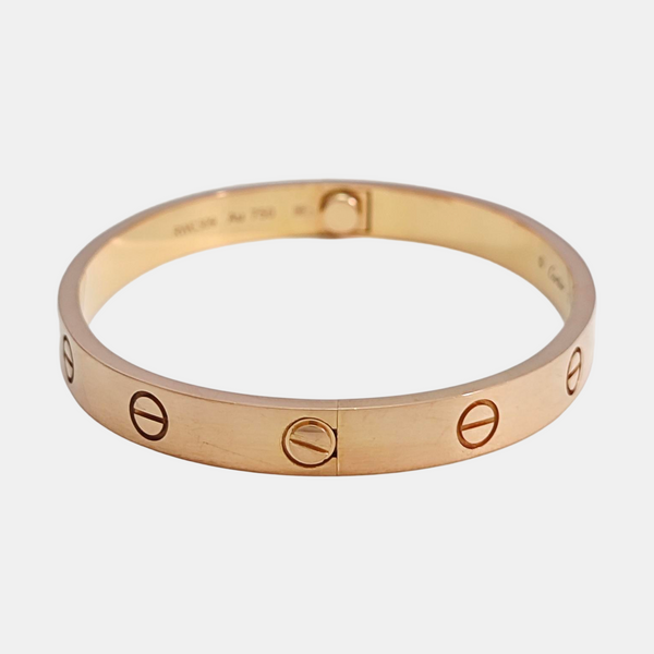 LOVE 18k Rose Gold Bangle