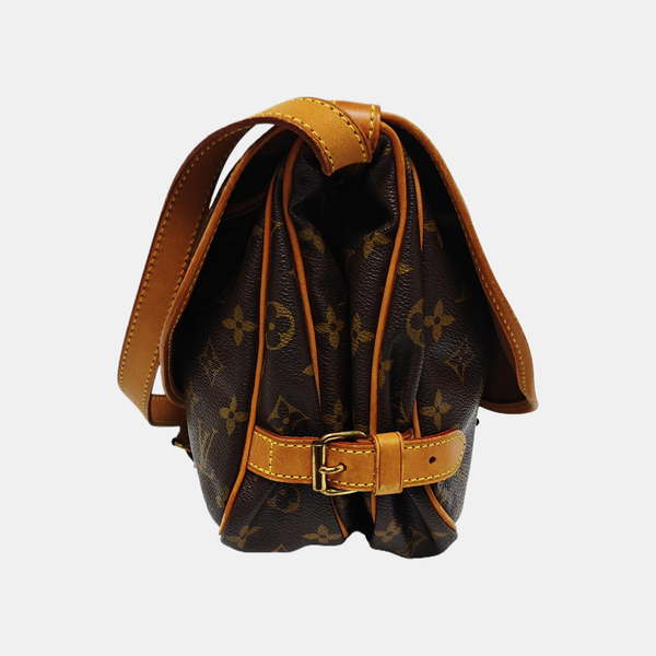 SAUMUR 30 Monogram Coated Canvas Brown
