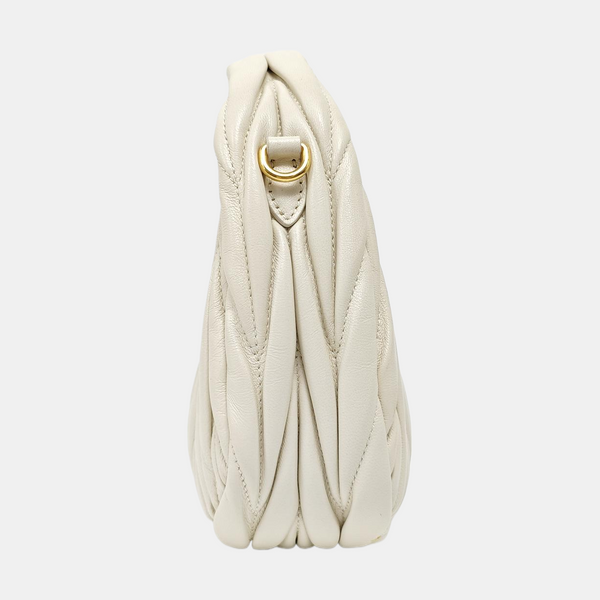 Wander Matelassé Mini Quilted Lambskin White