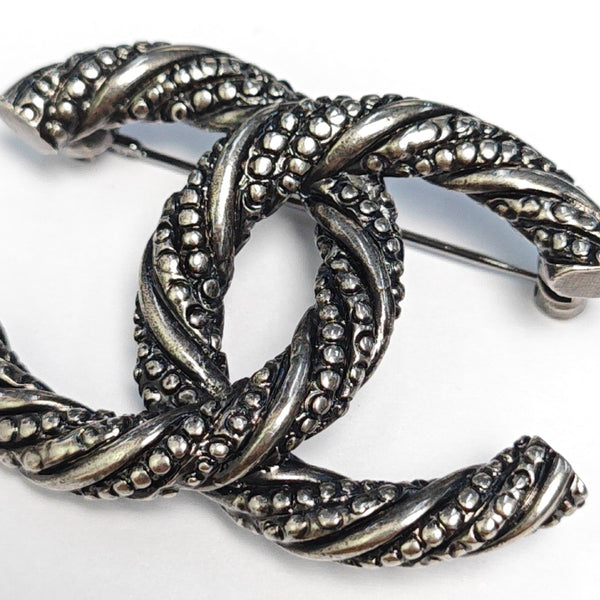 Vintage Metal Silver Brooch