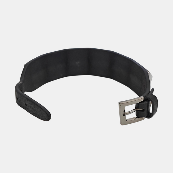 Leather Black Bangle