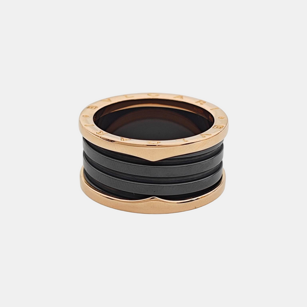 B.ZERO1 18k Rose Gold Ring EU 64