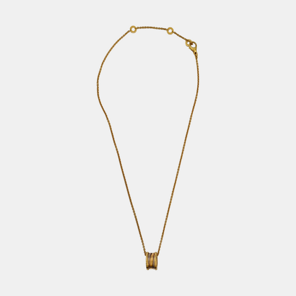 B.ZERO1 18k White Gold Rose Gold Necklace