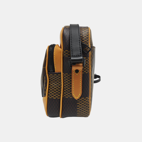 NIL Damier Ebene Calfskin Brown