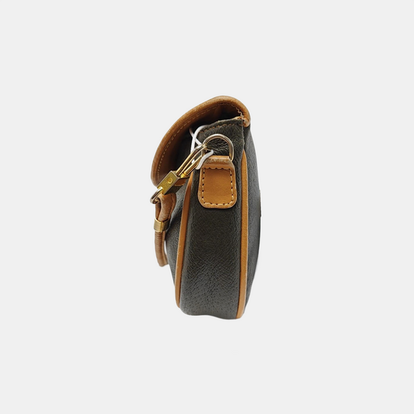 Calfskin Crossbody Bag Brown