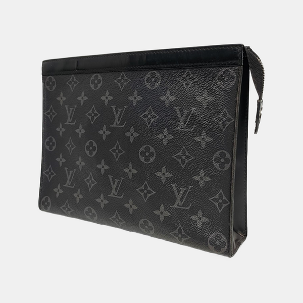 Pochette Voyag MM Monogram Coated Canvas Black