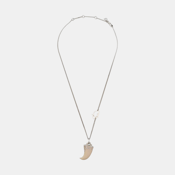 Dior Oblique Metal Silver Necklace