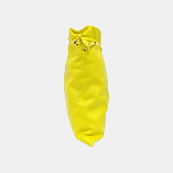 CRYSTAL POUCH Small Lambskin Yellow
