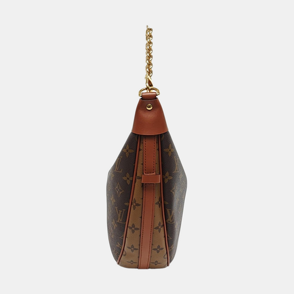 LOOP HOBO Monogram Coated Canvas Brown