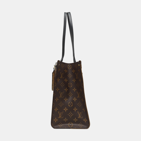 ONTHEGO MM Monogram Coated Canvas Brown