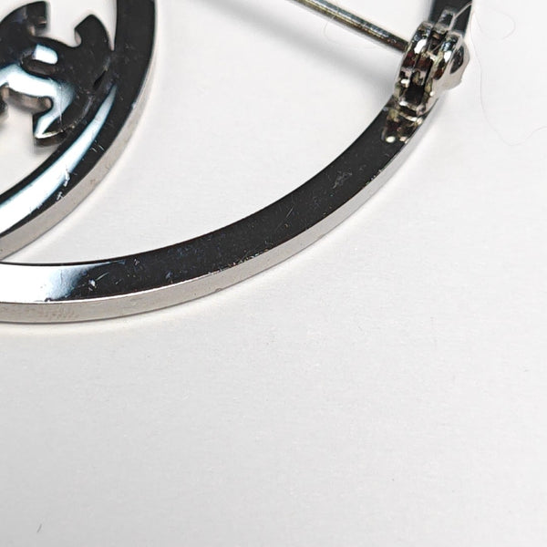 Lab-Grown Diamond Gray Brooch