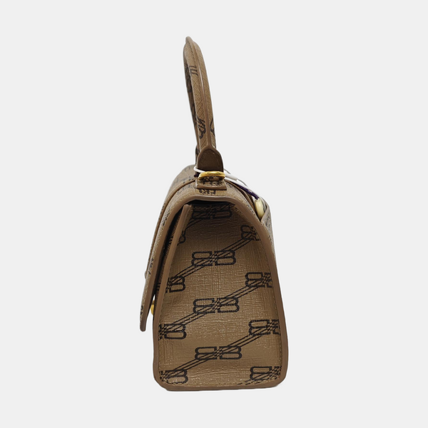 Hourglass XS Coated Canvas Brown