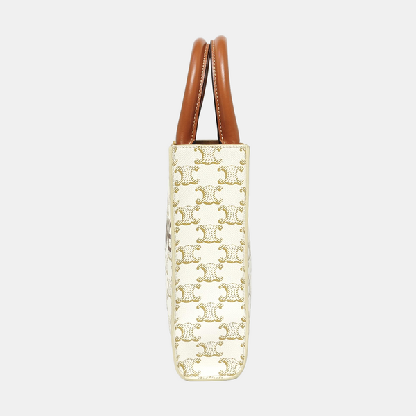 CABAS CELINE Mini Coated Canvas White