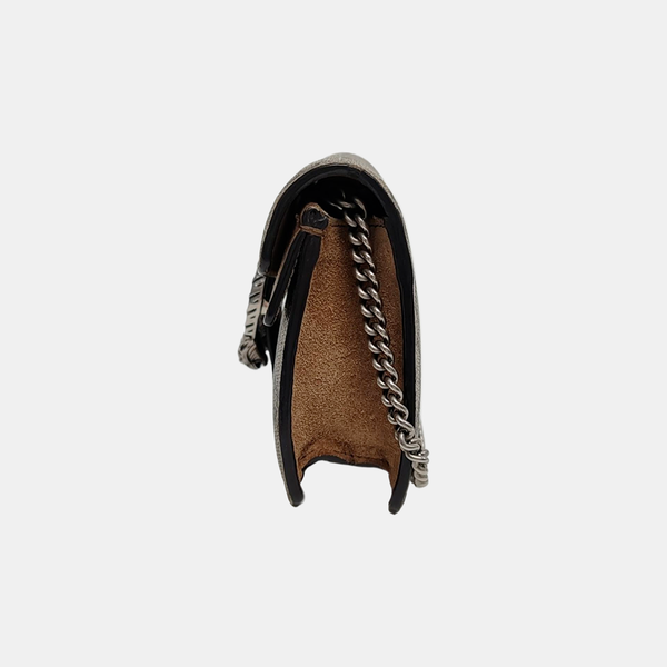 Dionysus Super Mini Monogram Coated Canvas Beige