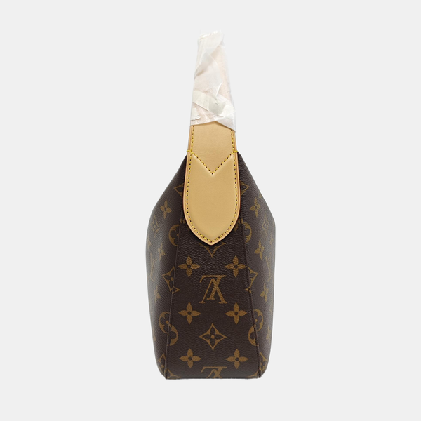 Monogram Coated Canvas Top Handle Bag Brown