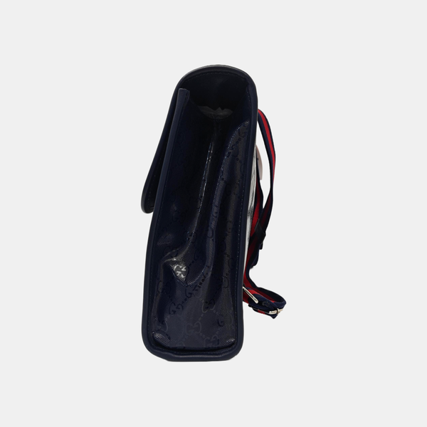 Monogram Coated Canvas Backpack Blue