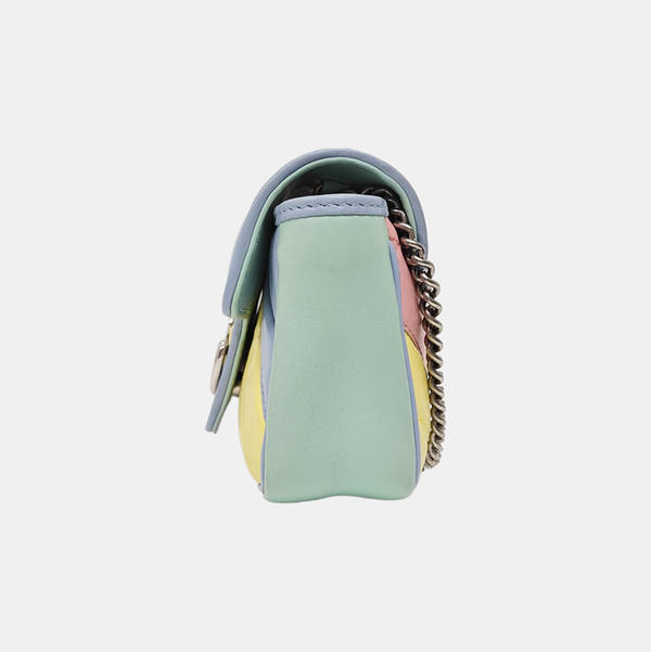 GG Marmont Mini Quilted Calfskin Multicolor