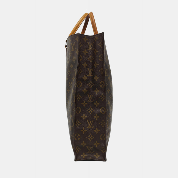 SAC PLAT GM Monogram Coated Canvas Brown
