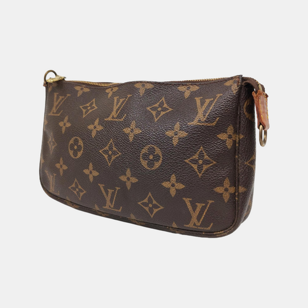 ACCESSOIRES Monogram Coated Canvas Brown