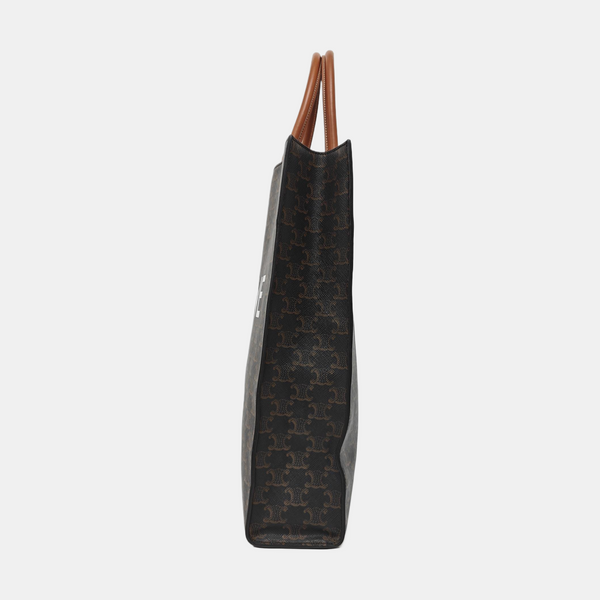 CABAS CELINE Medium Coated Canvas Brown