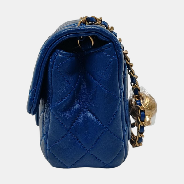 CLASSIC FLAP Mini Quilted Lambskin Blue
