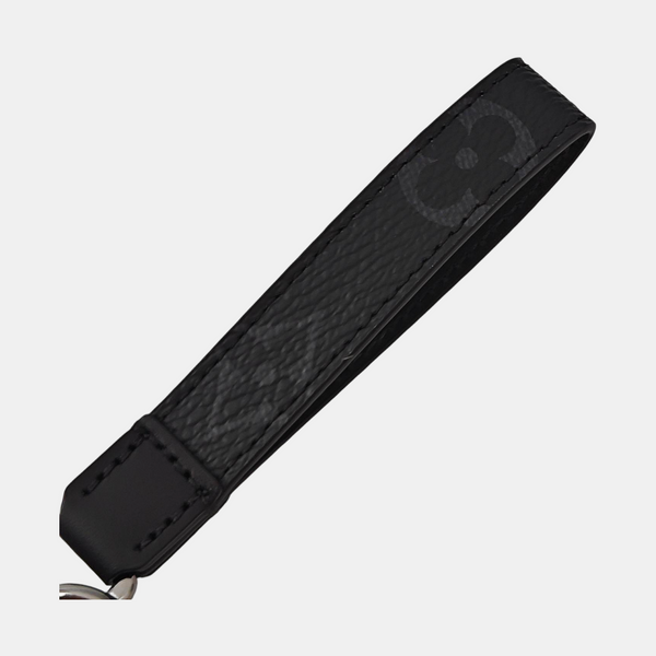 Coated Canvas Bag Charm Black