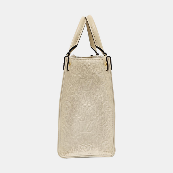 ONTHEGO PM Monogram Calfskin Beige