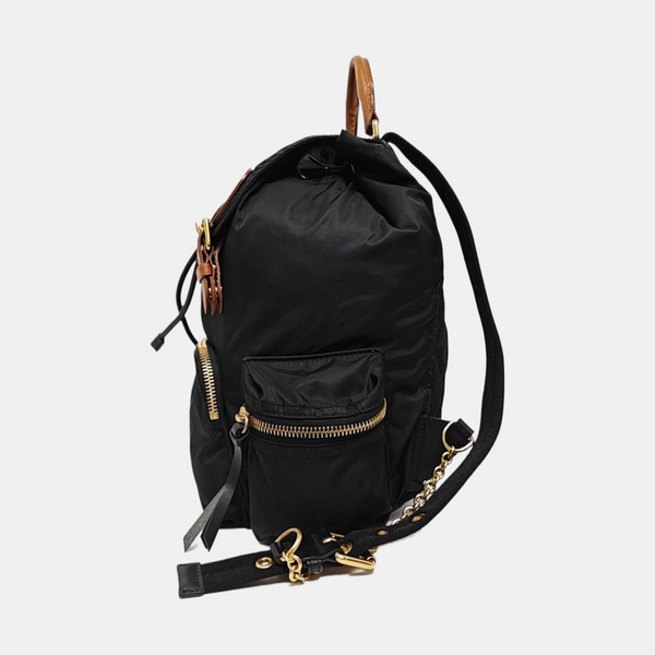 The Rucksack Medium Nylon Black