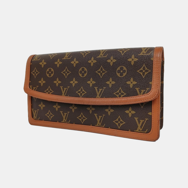 DAME GM Monogram Coated Canvas Brown