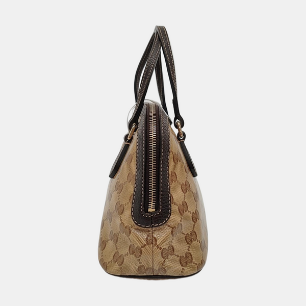 Dome Monogram Coated Canvas Brown